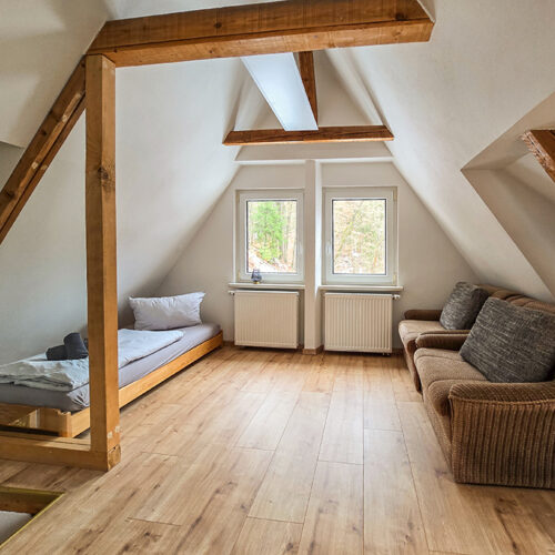 Wohnung Amsel - Dachgeschoss mit 2 Einzelbetten und Bad