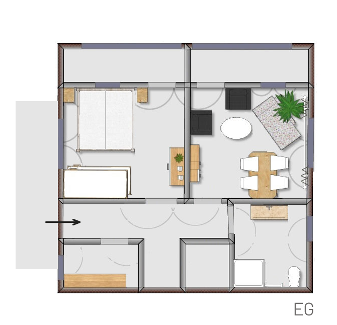 Wohnung Farn - Grundriss