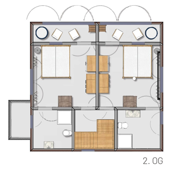 Wohnung Amsel - 2. OG Grundriss
