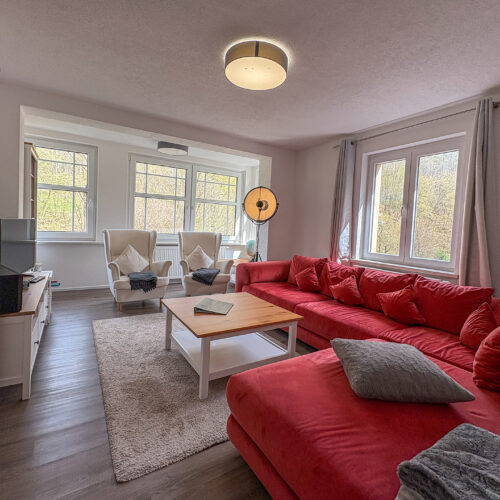 Wohnung Amsel - 1. OG Wohnzimmer mit Couchecke