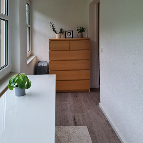 Wohnung Farn - Schlafzimmer mit kleinem Wintergarten